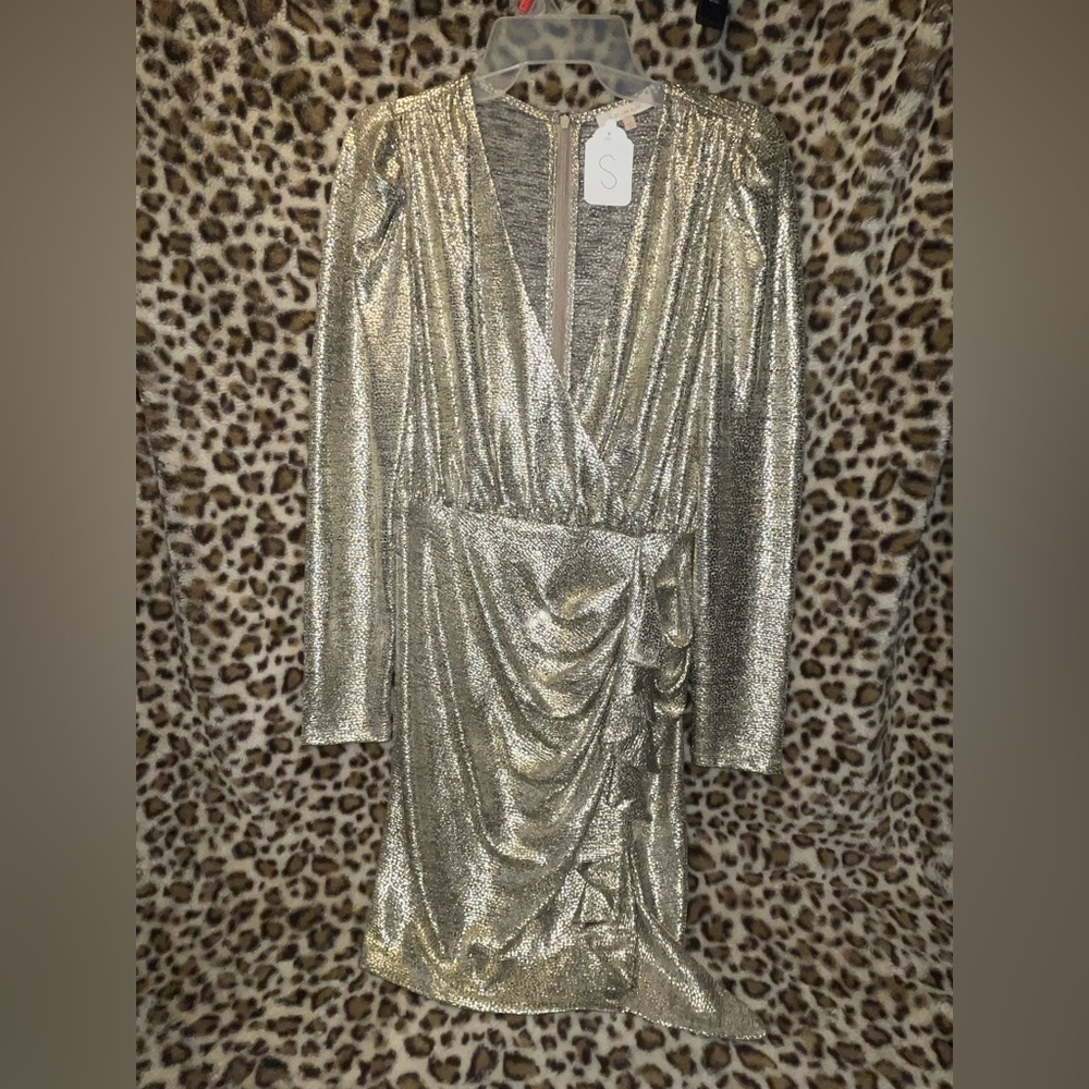 Skies Are Blue Gold Dress